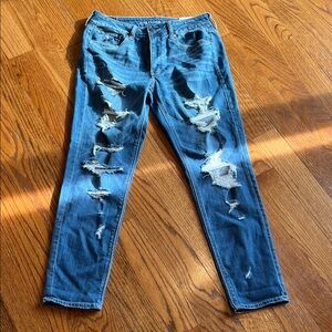 American Eagle Outfitters Tomgirl Jeans in Blue size 6 28 waist NWT
